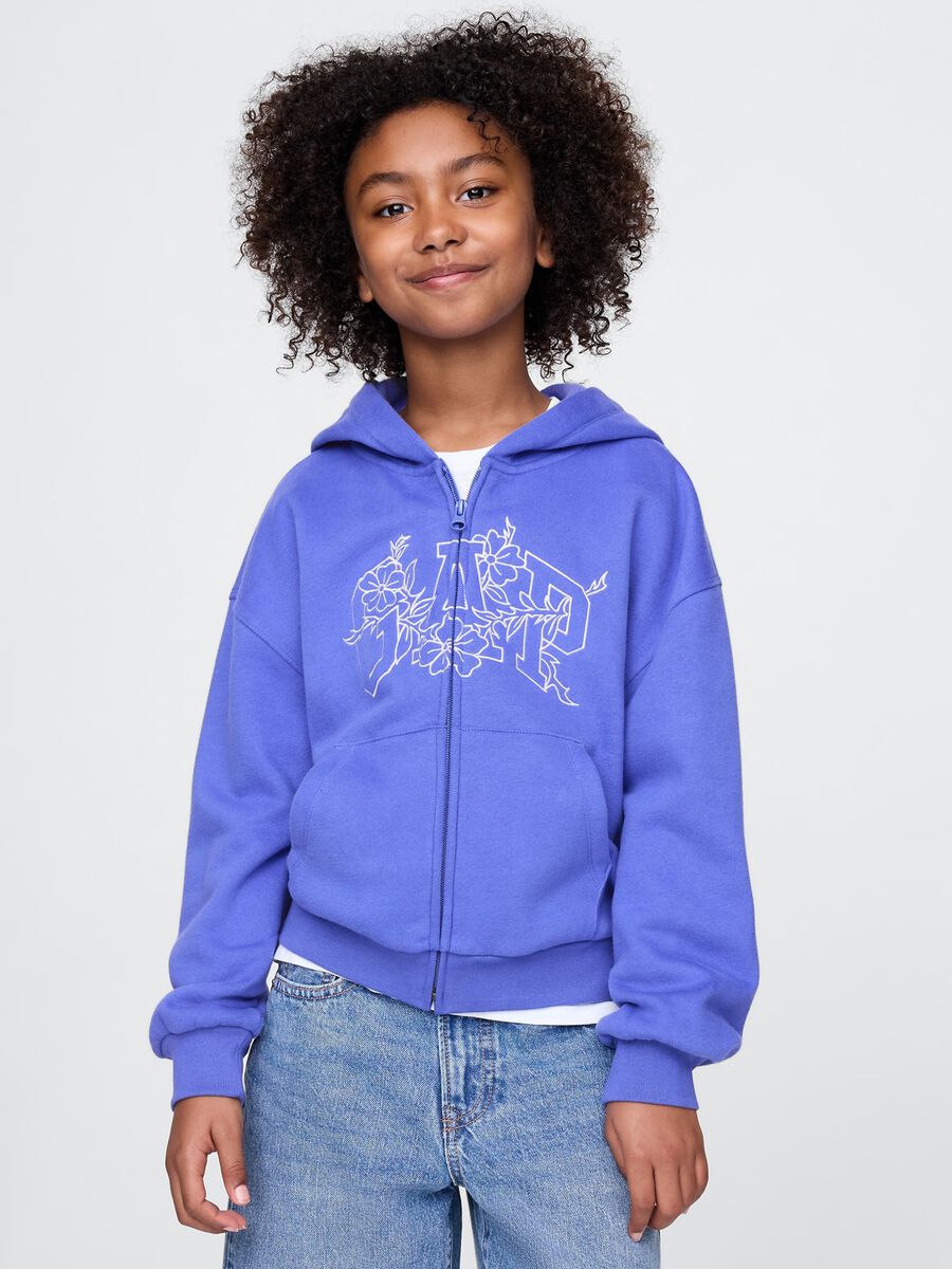 Purple full zip hoodie GAP Kids_0