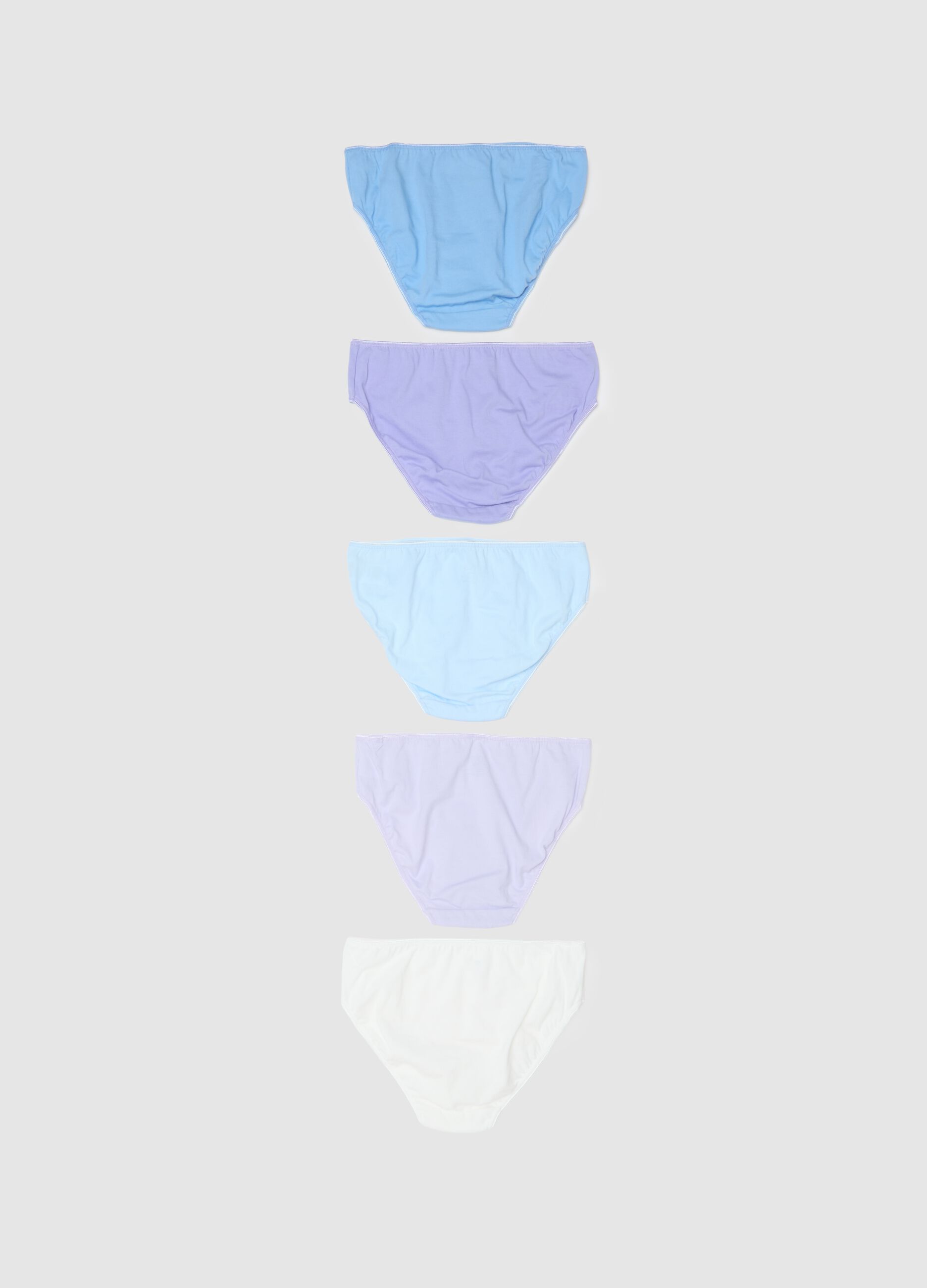 Girls' Multicolour Pure Cotton Brief Set