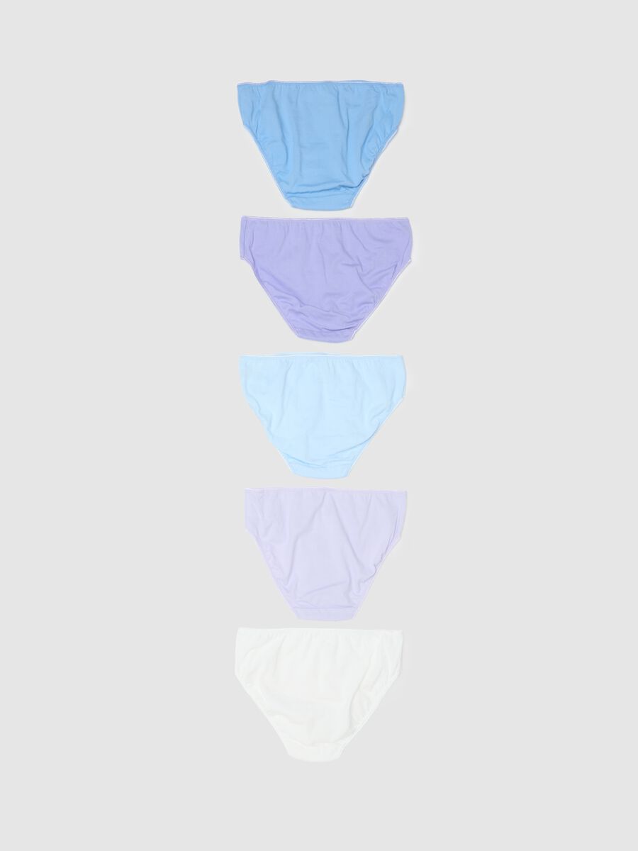Girls' Multicolour Pure Cotton Brief Set_1