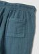 Pantaloni in puro cotone blu da bimbo regular fit_3