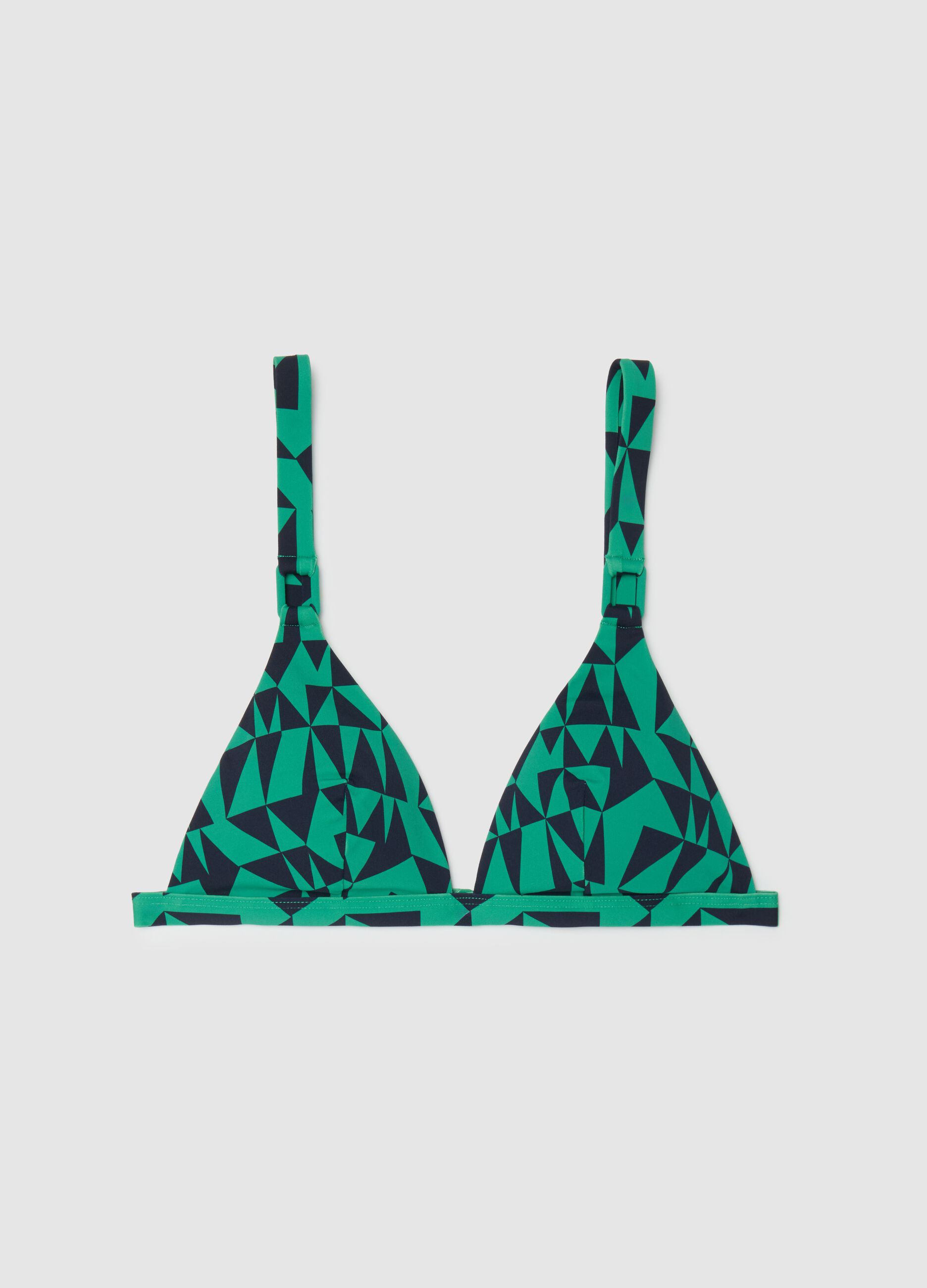 Women's Bra in Multicolour Stretch Blend