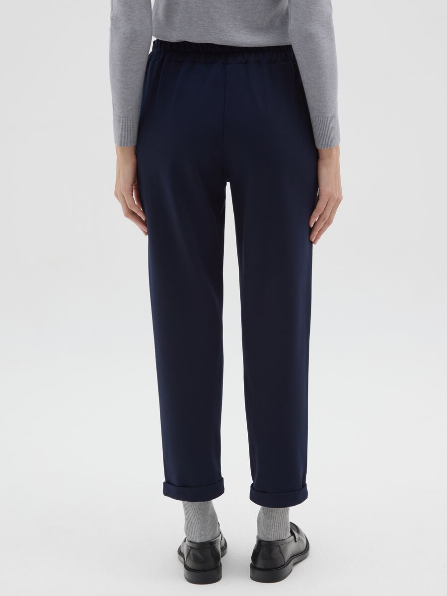 Pantaloni blu regular fit_2