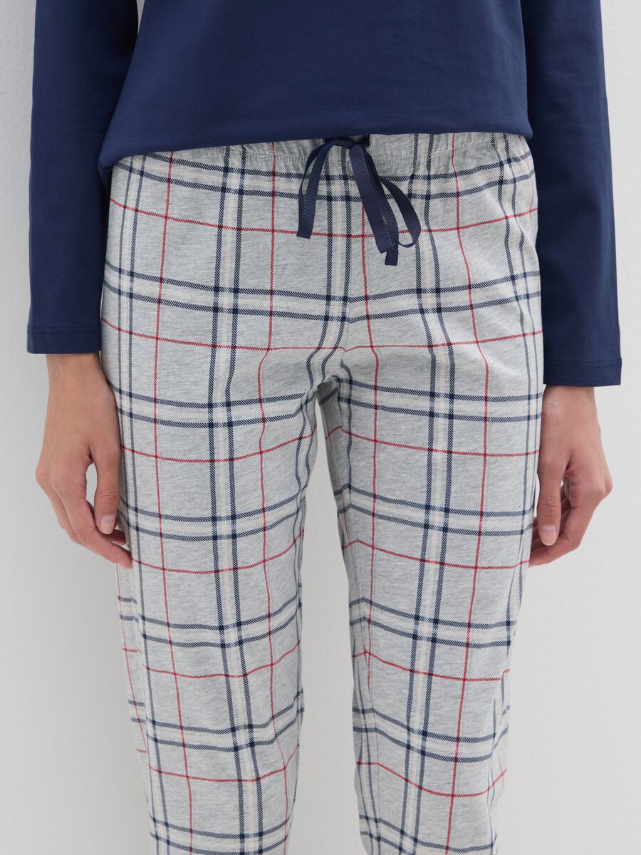 Multicolour pyjamas in pure cotton regular fit_3