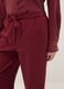 Wide Red Trousers in Viscose Blend_3