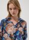 Blue lyocell-blend shirt with floral print_3