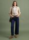 Beige pure cotton shirt with snap buttons, regular fit_1