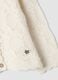 White regular-fit knitted cardigan in stretch organic cotton_3