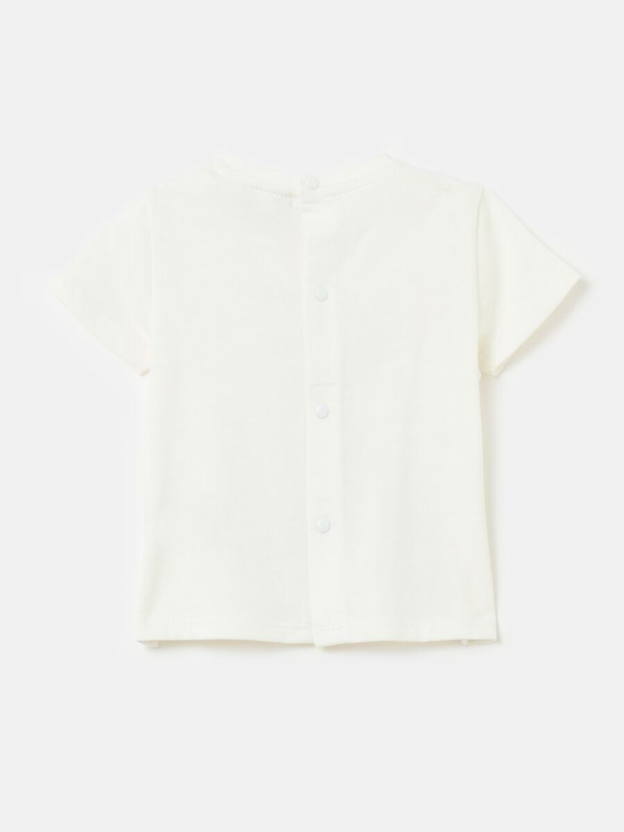 Organic cotton T-shirt with teddy bear print_1