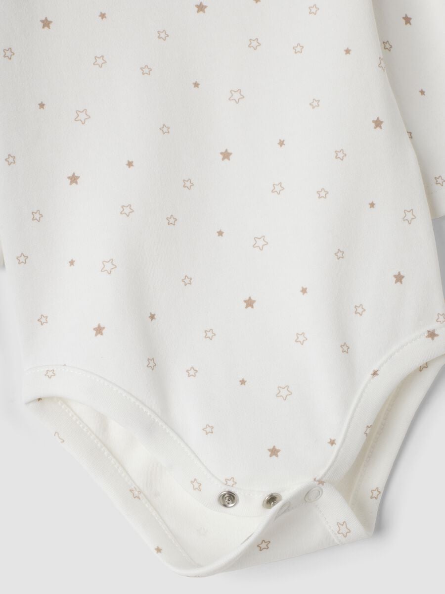 3-pack beige and white organic cotton crew-neck bodysuits_2