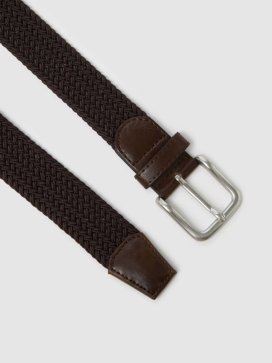 Brown Genuine Leather Elasticated Belt_1