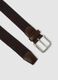 Brown Genuine Leather Elasticated Belt_1