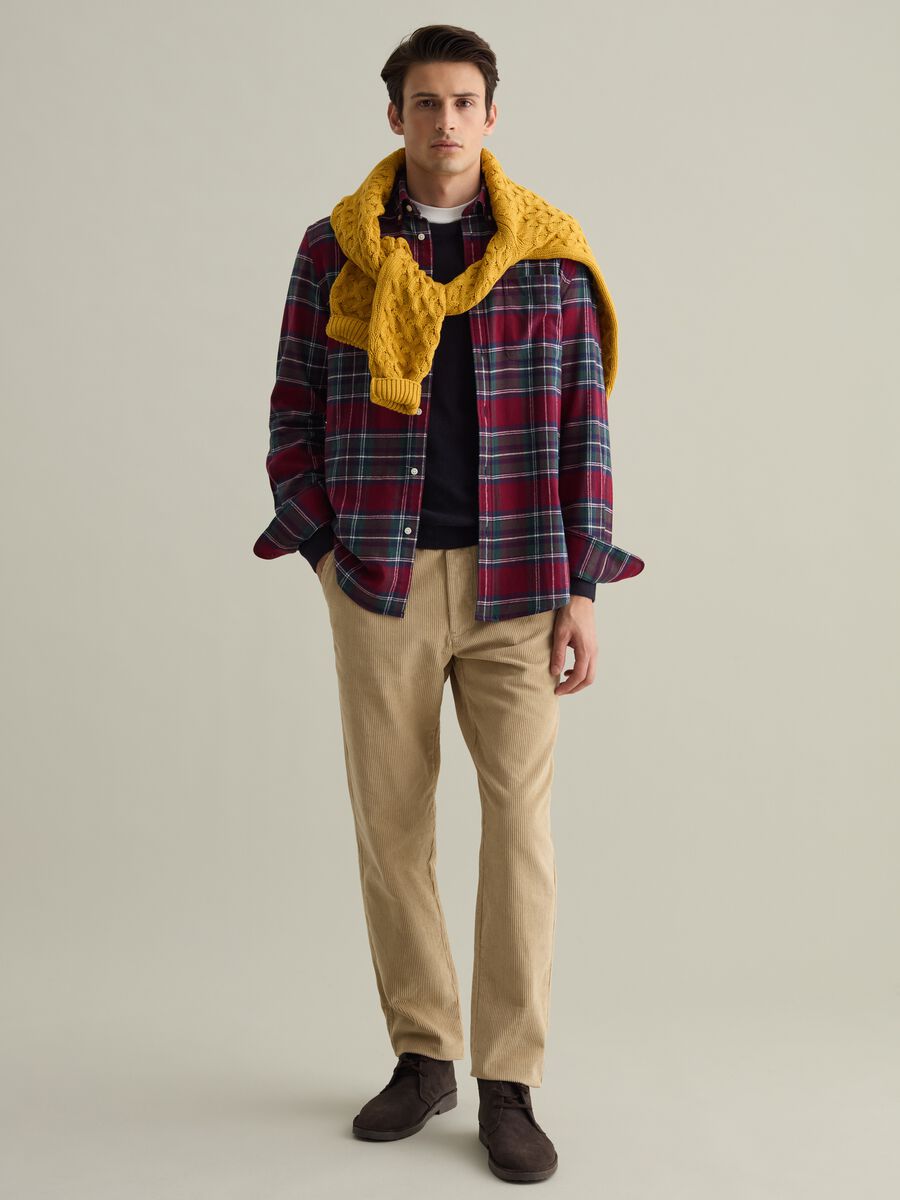 Chequered flannel shirt with pocket_1
