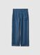 Light blue denim jeans in 100% lyocell with elasticated waist, relaxed fit_4