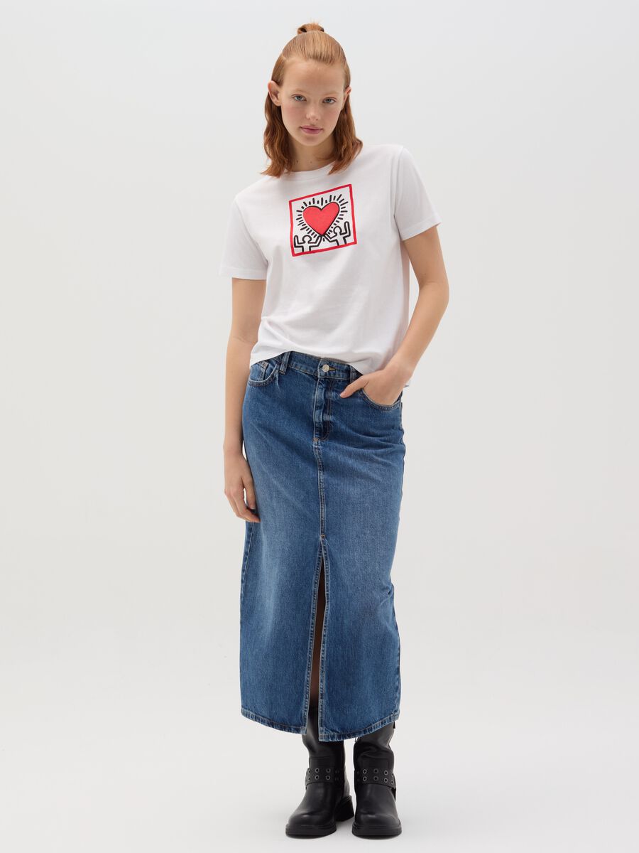 T-shirt with Keith Haring "The Heart” print_1
