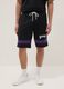 Multicolour Pure Cotton Shorts with Los Angeles Lakers Logo_1