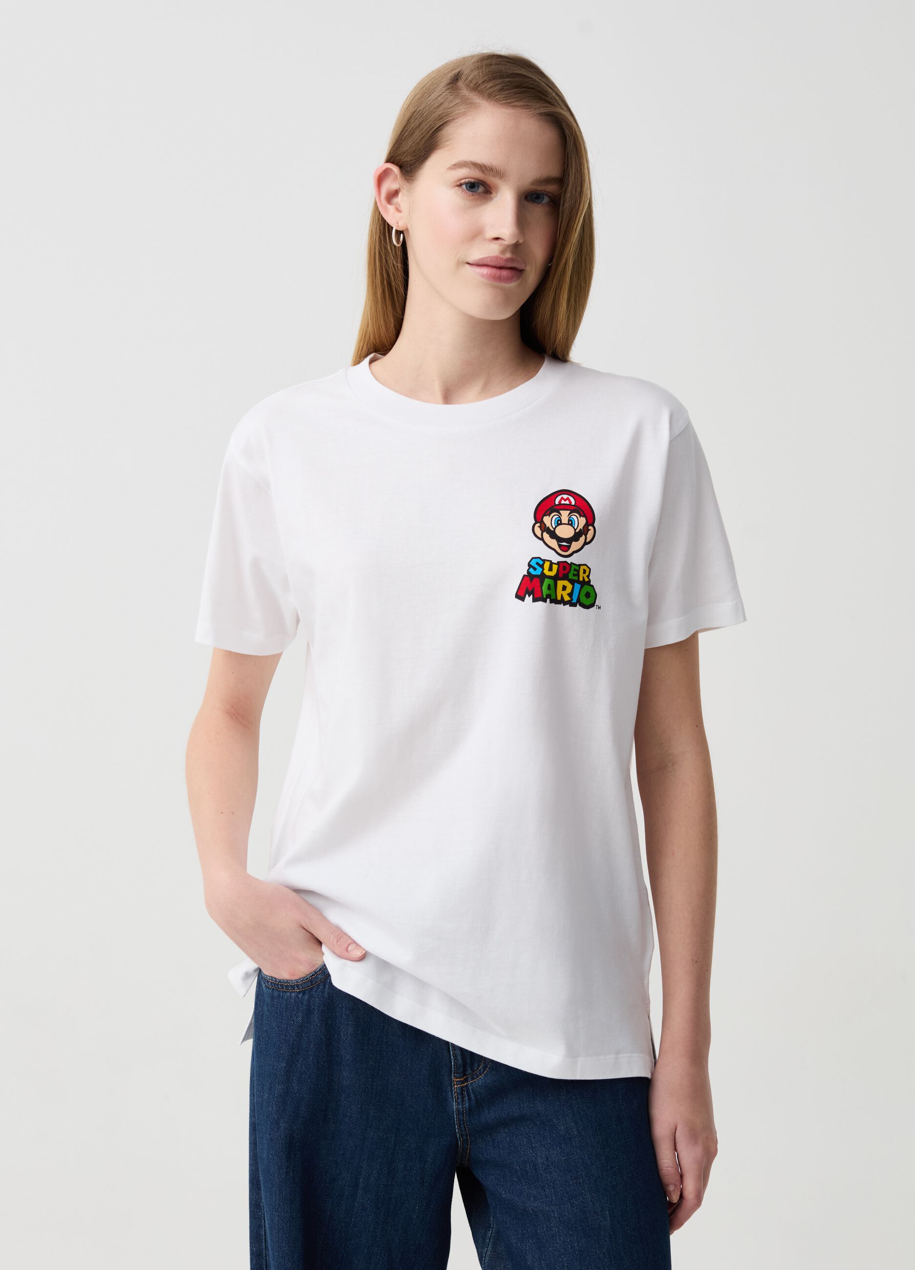 T-shirt in cotone con stampa Super Mario™