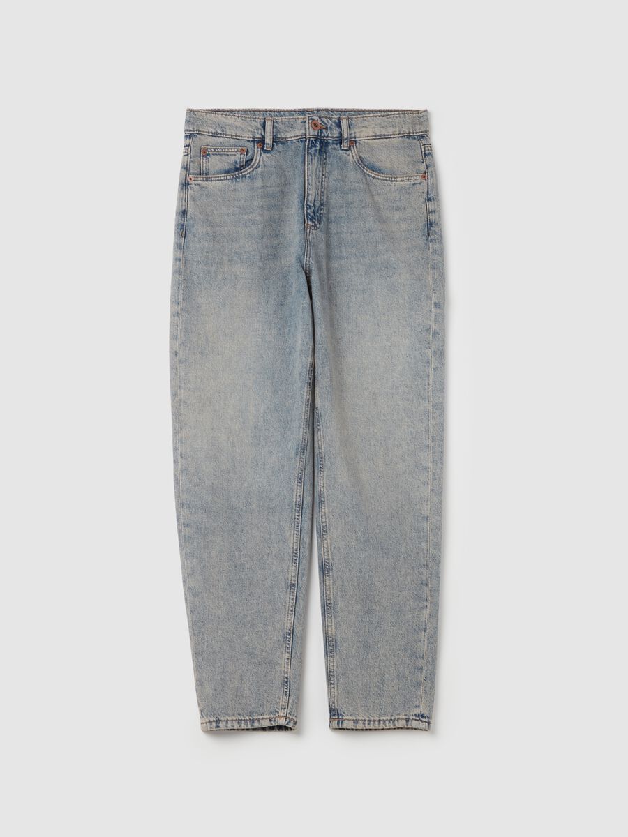 Balloon-fit acid-wash jeans_4