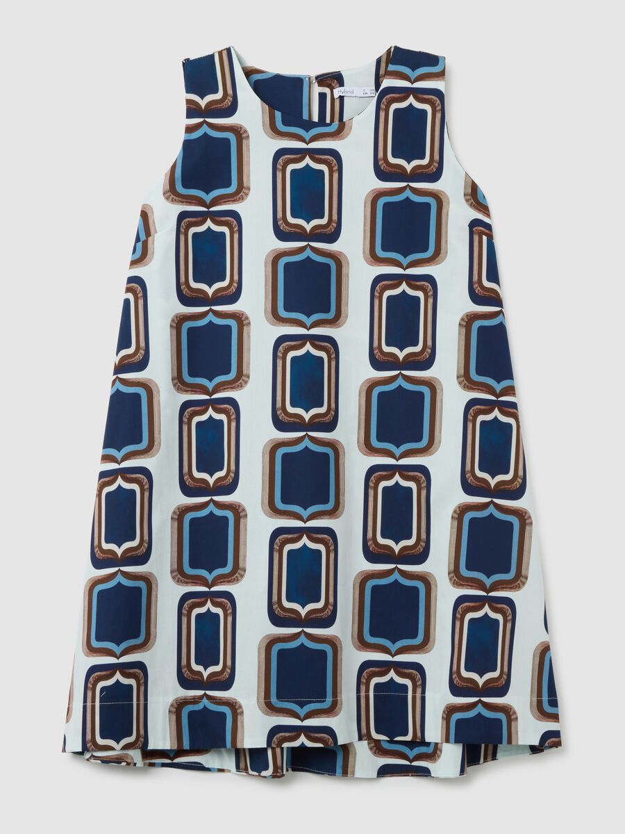 Abito da donna in cotone multicolor regular fit_0