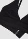 Reggiseno nero in cotone organico elasticizzato a triangolo_2
