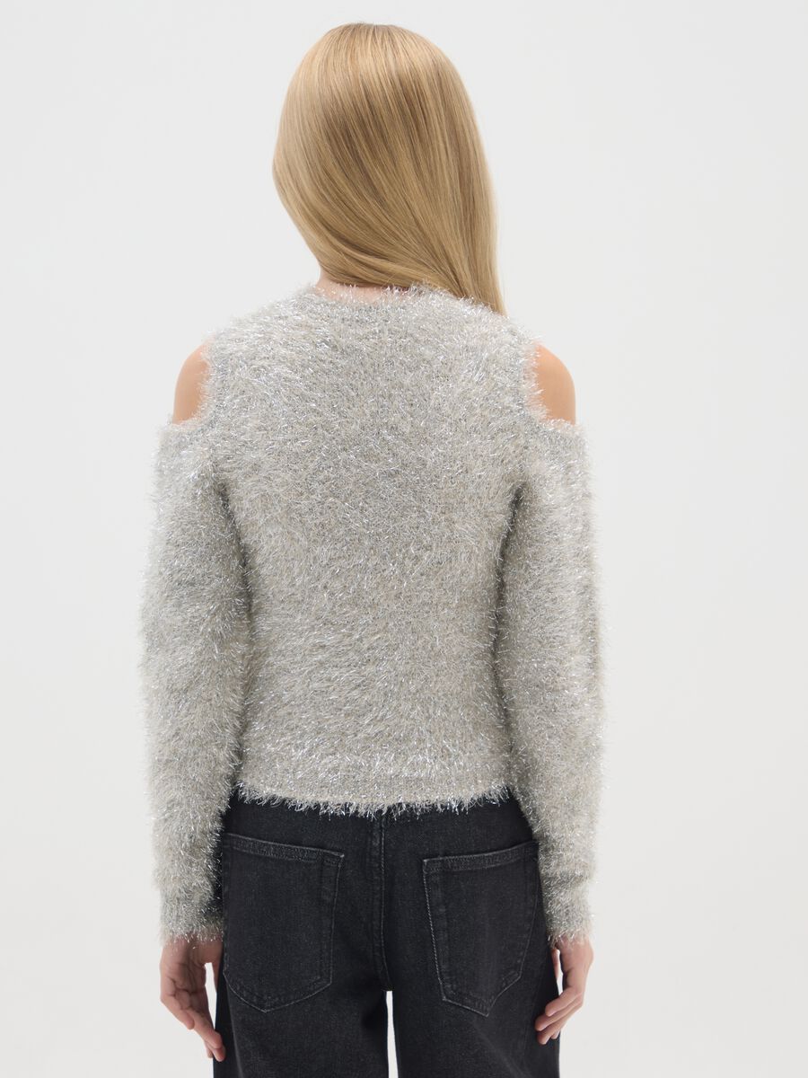 Maglione da ragazze grigio regular fit_1