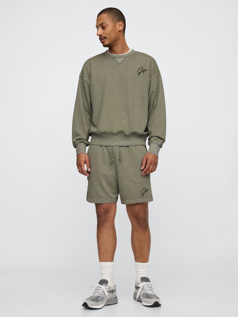 Green Shorts in Cotton and Polyester Blend Gap_0