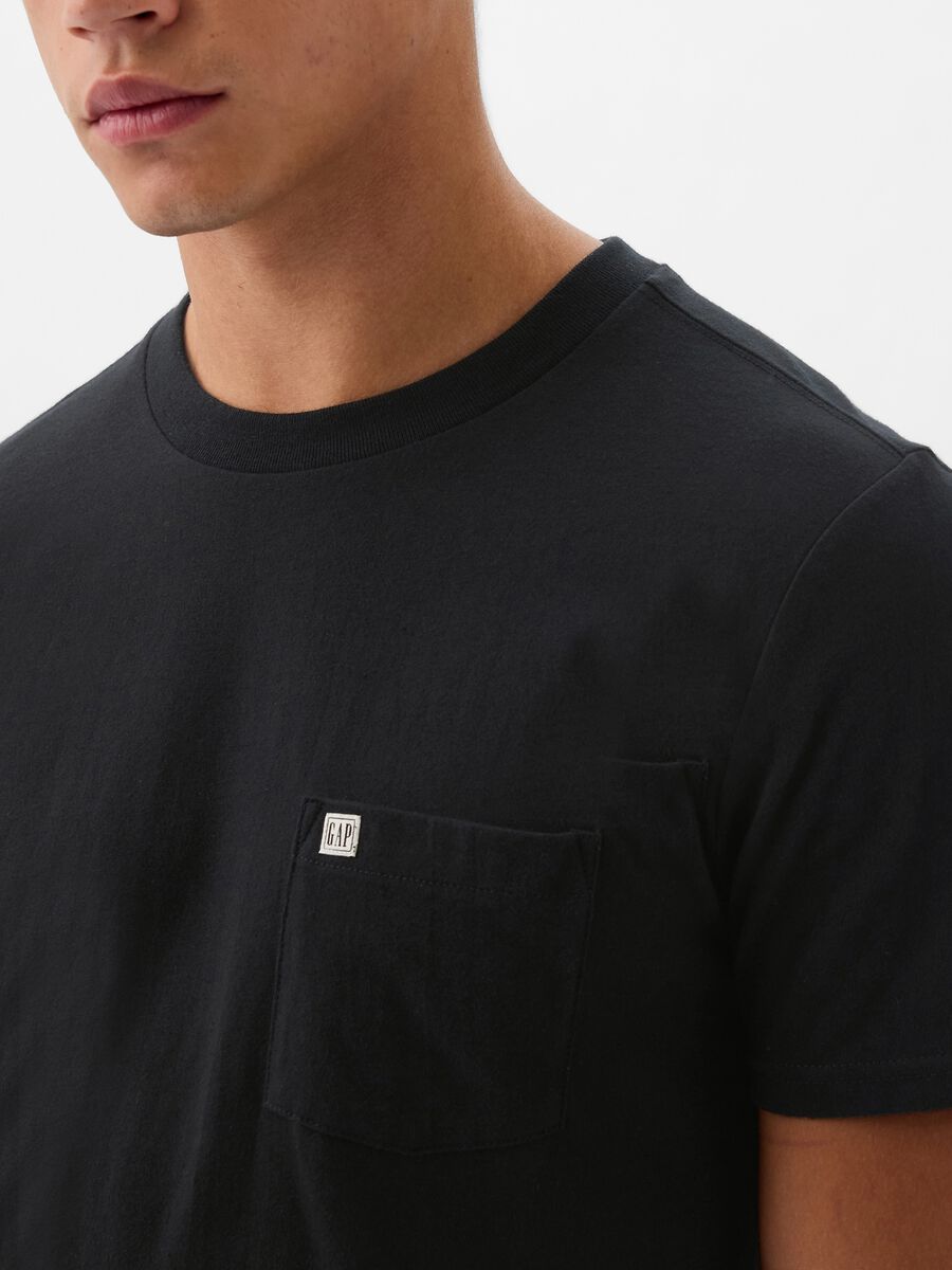 Cotton T-shirt with pocket_0