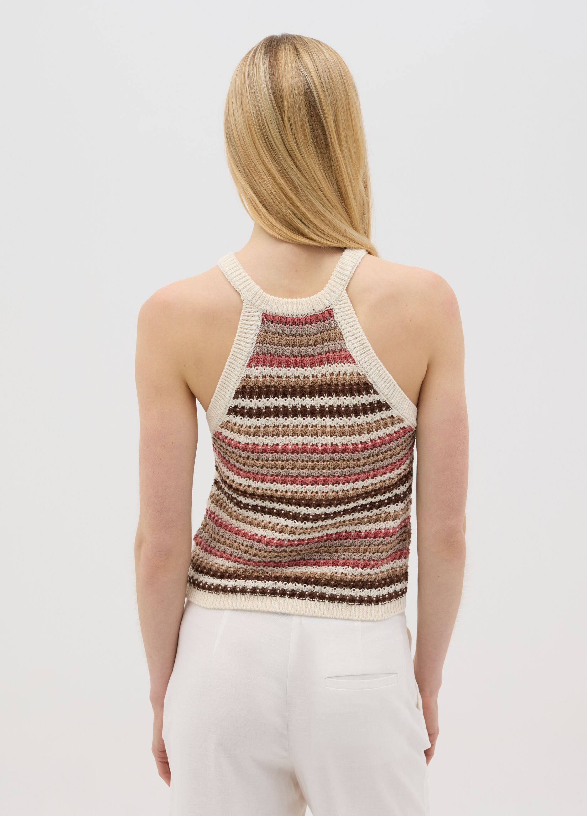OVS Multicolor Stripe Knit Top