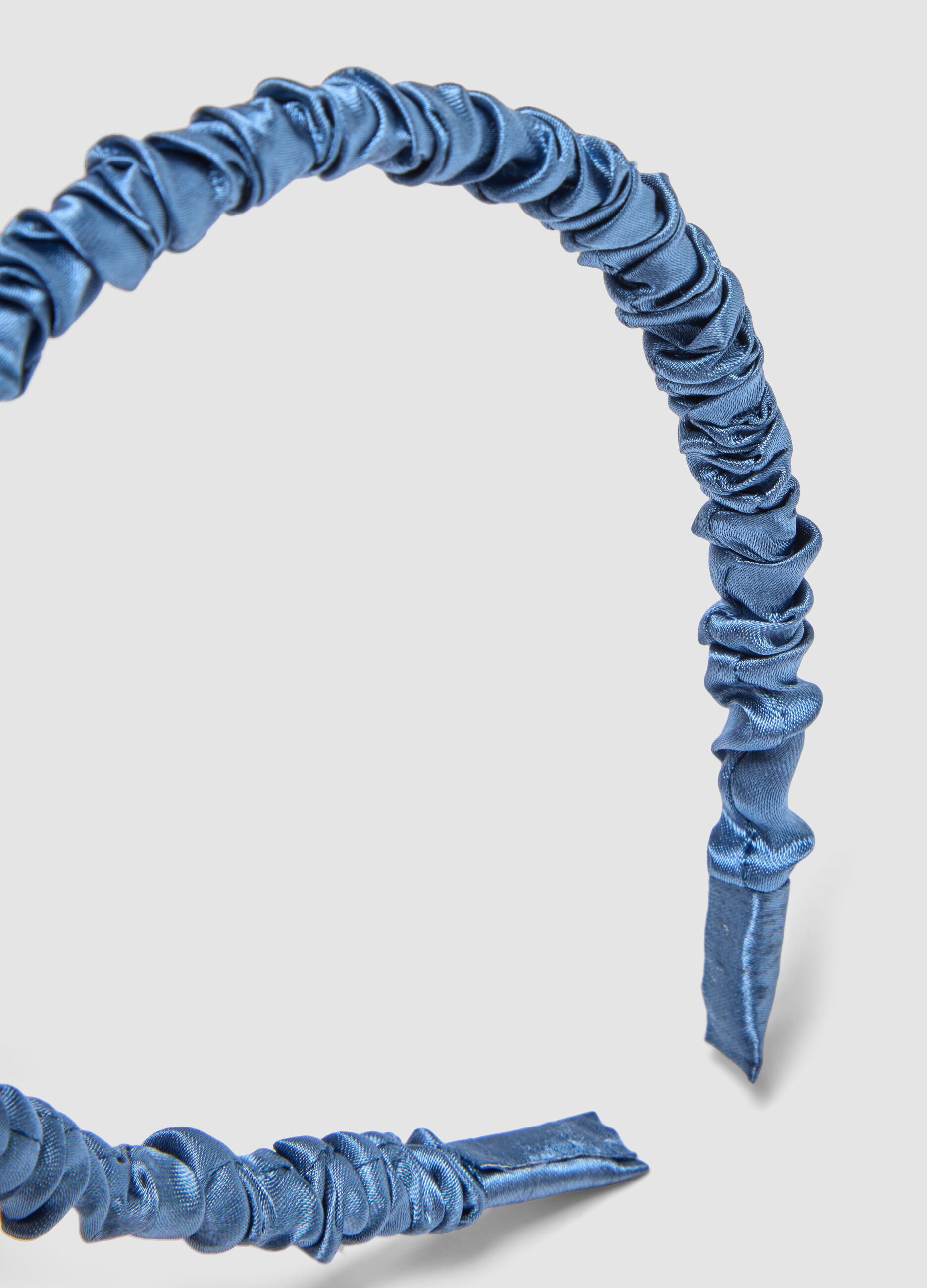 SINCERELY HAIR Blue Satin Headband