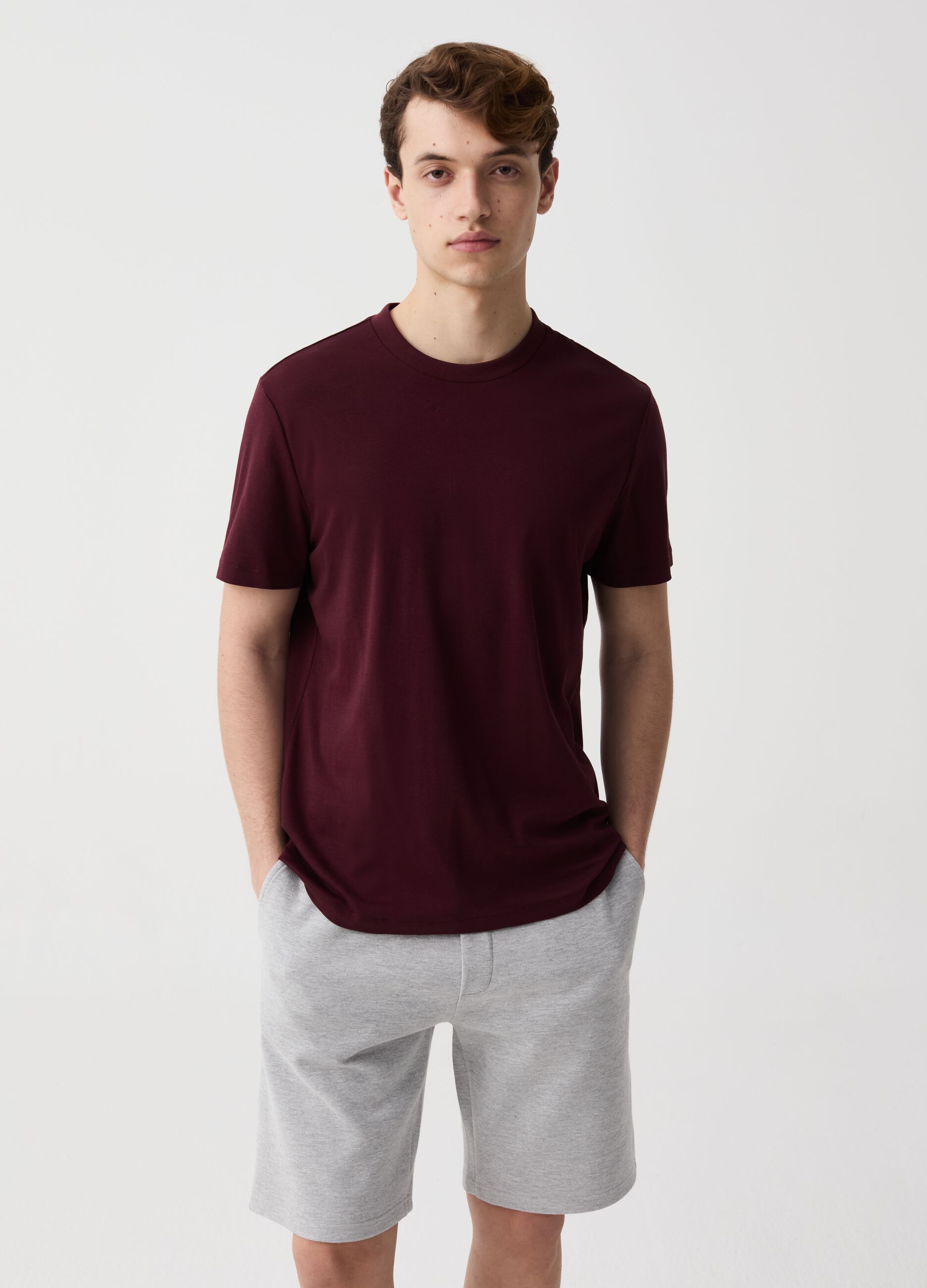 Ovs Bermuda jogger in felpa con coulisse