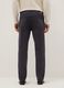 Black Stretch Cotton Slim Fit Trousers_2