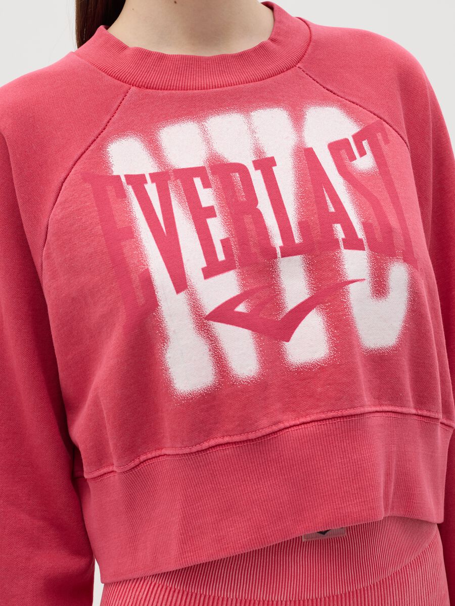 Cropped sweatshirt with logo print_2