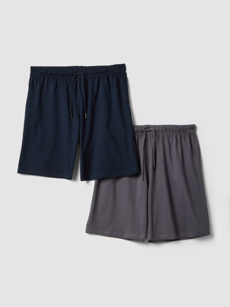 Bipack pantaloncini pigiama in jersey di puro cotone organico multicolor regular fit_4