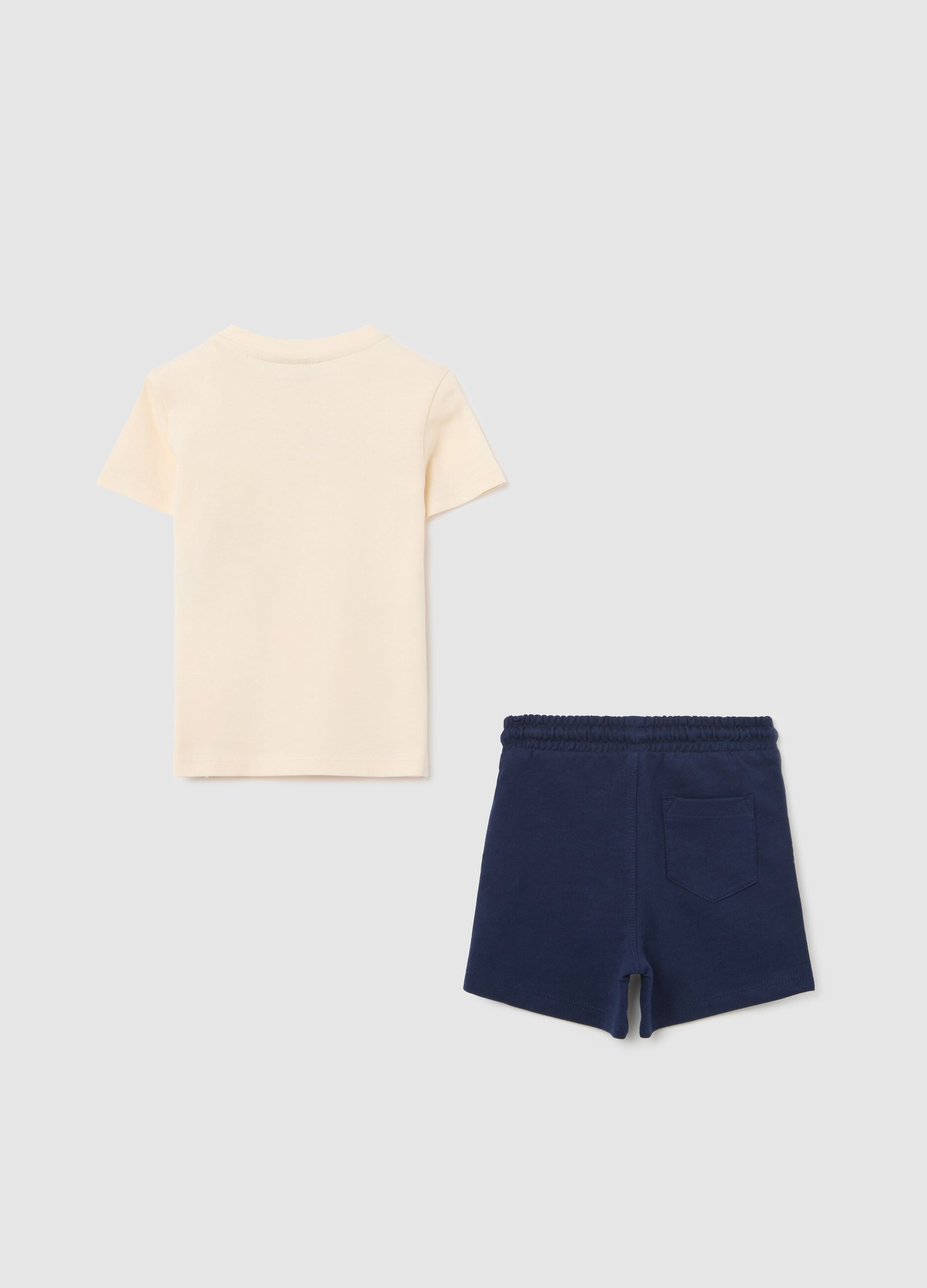 Jogging set with animals print in cotton