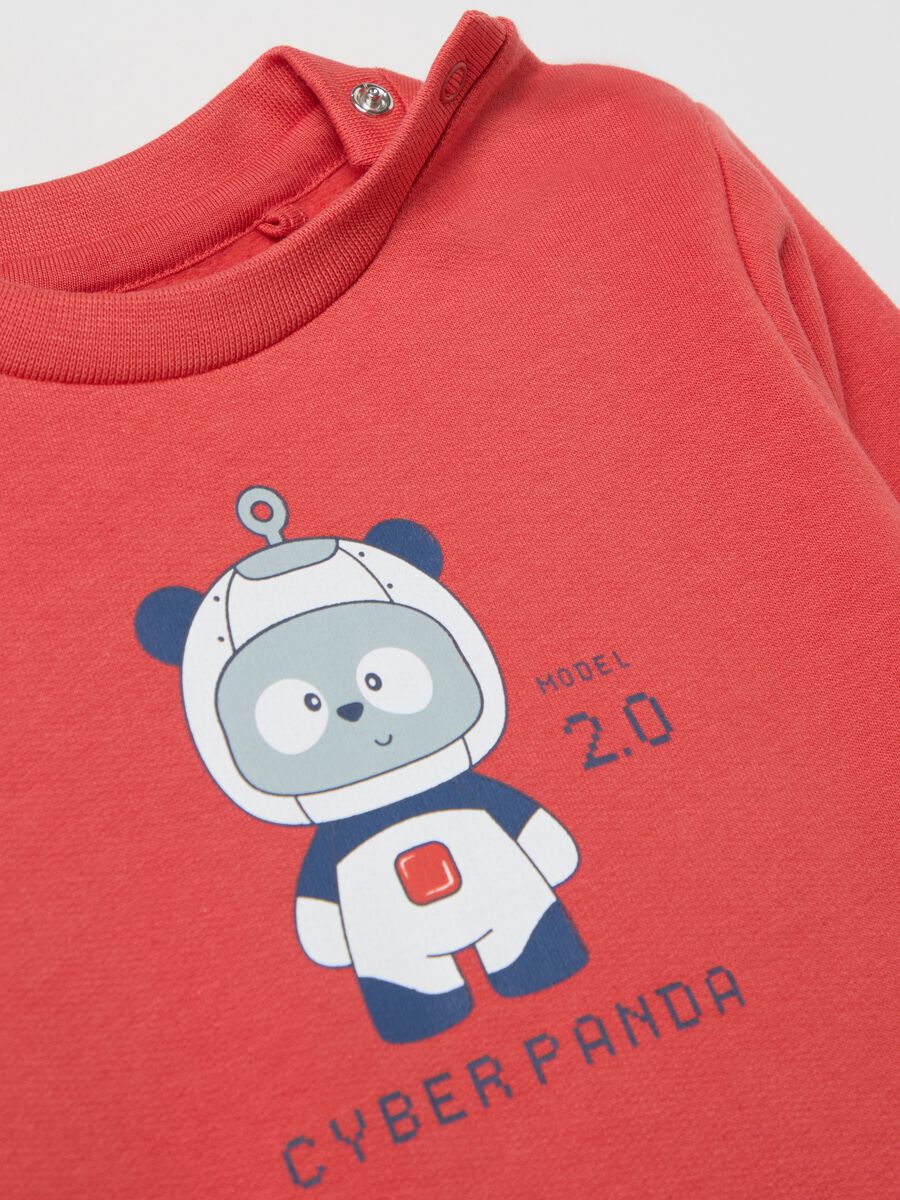 Organic cotton pyjamas with cyber panda print_2