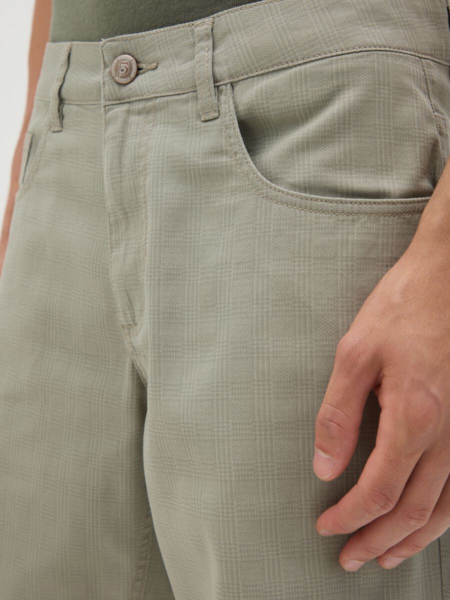 Men's Green Regular Fit Pure Cotton Shorts_2