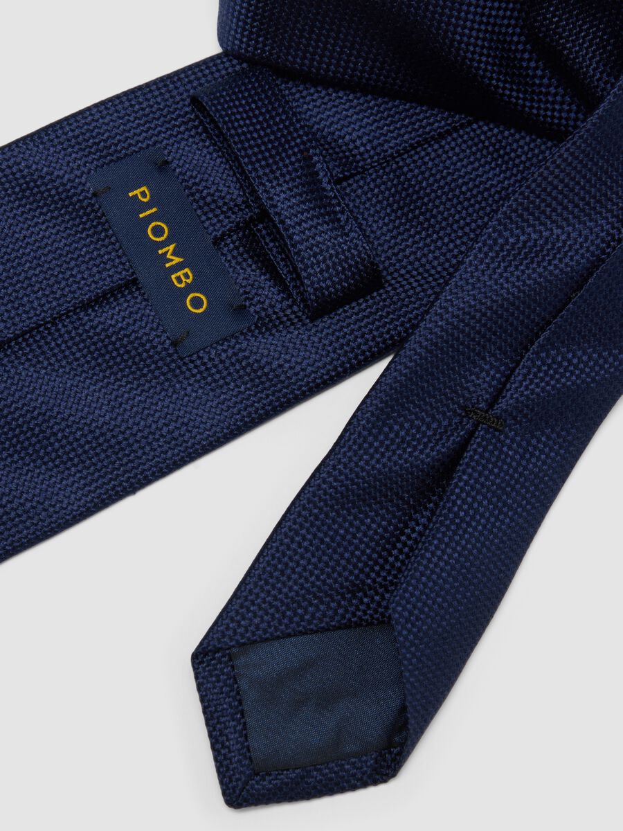 Cravatta in pura seta blu pala 8 cm_1