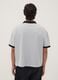 Grey PlayStation V-neck short-sleeve T-shirt_3