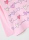 Pink pure cotton girl's jumper with hearts_2