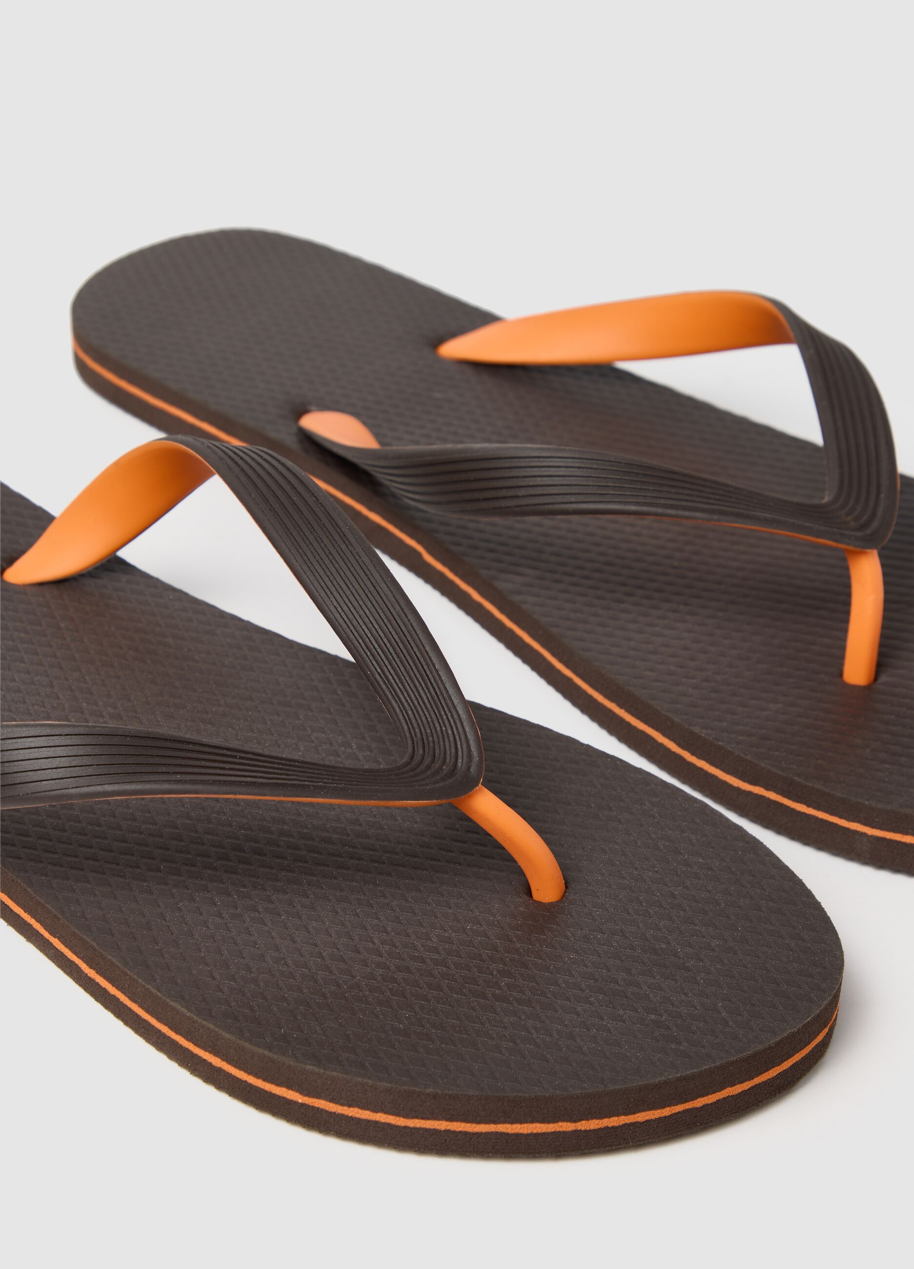 Men’s multicoloured flip-flop in mixed multicoloured material