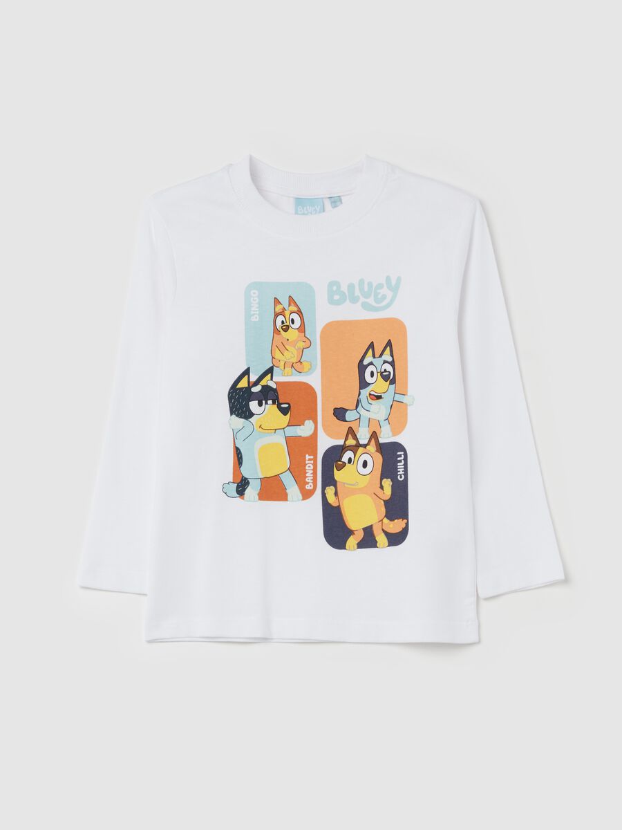 Long-sleeved T-shirt with Bluey print_0