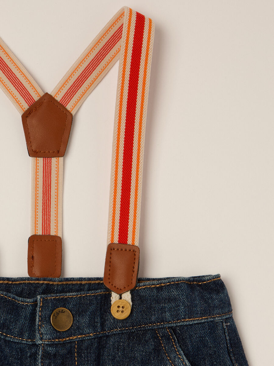 Denim trousers for baby with braces_2