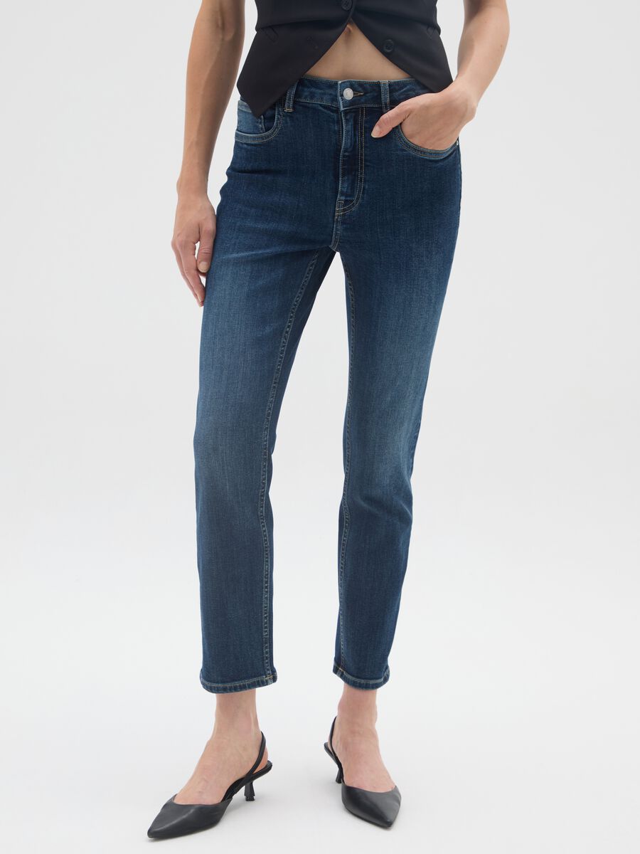 Stretchable Blue Slim Jeans_1