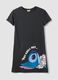 Camicia da notte grigia in puro cotone con stampa Stitch_4