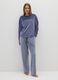 Blue stretch fabric sweatshirt regular fit_1