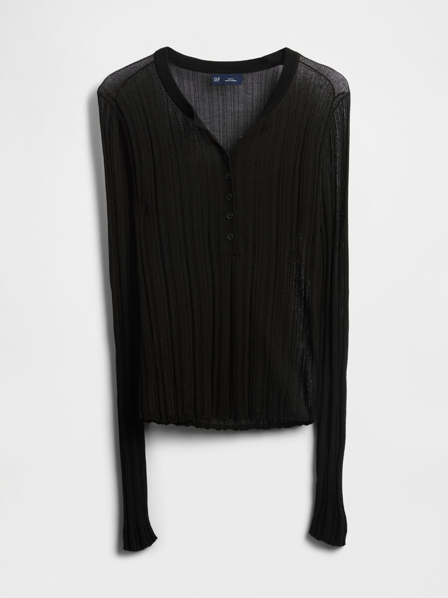 Maglione nero con dettagli trasparenti_4