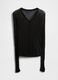 Black Sweater with Transparent Details_4