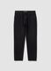 Black regular tapered jeans in a cotton, lyocell and viscose blend_4