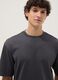 Grey pure cotton short-sleeve T-shirt in a relaxed fit_0