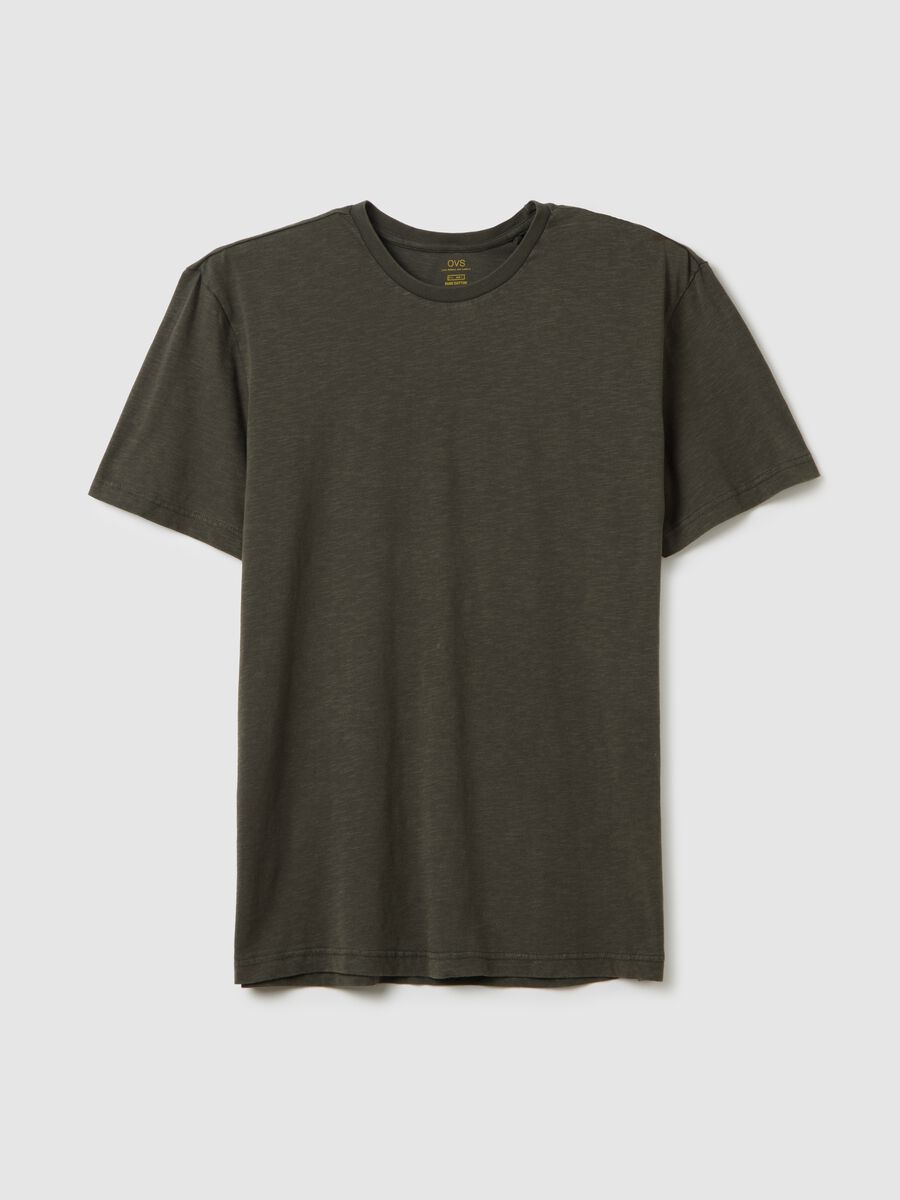 Men's green pure cotton t-shirt regular fit_4
