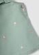 Green Pure Cotton Baby Skirt with Straps and Embroidery_3